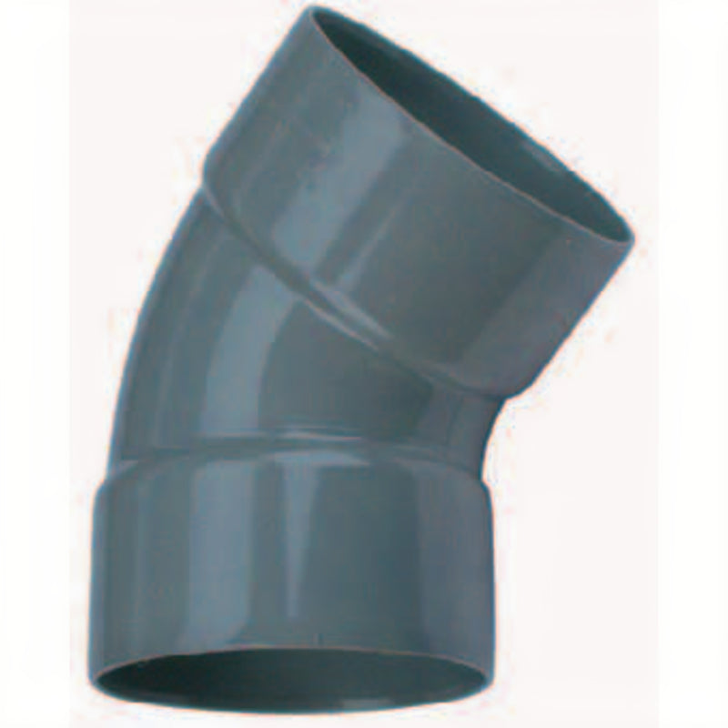 Wavin PVC Bocht 45 graden 2x mof 160 mm - lijmbocht voor afvoer en vijverleidingen, PVC Hulpstuk bij Vijvercentrum