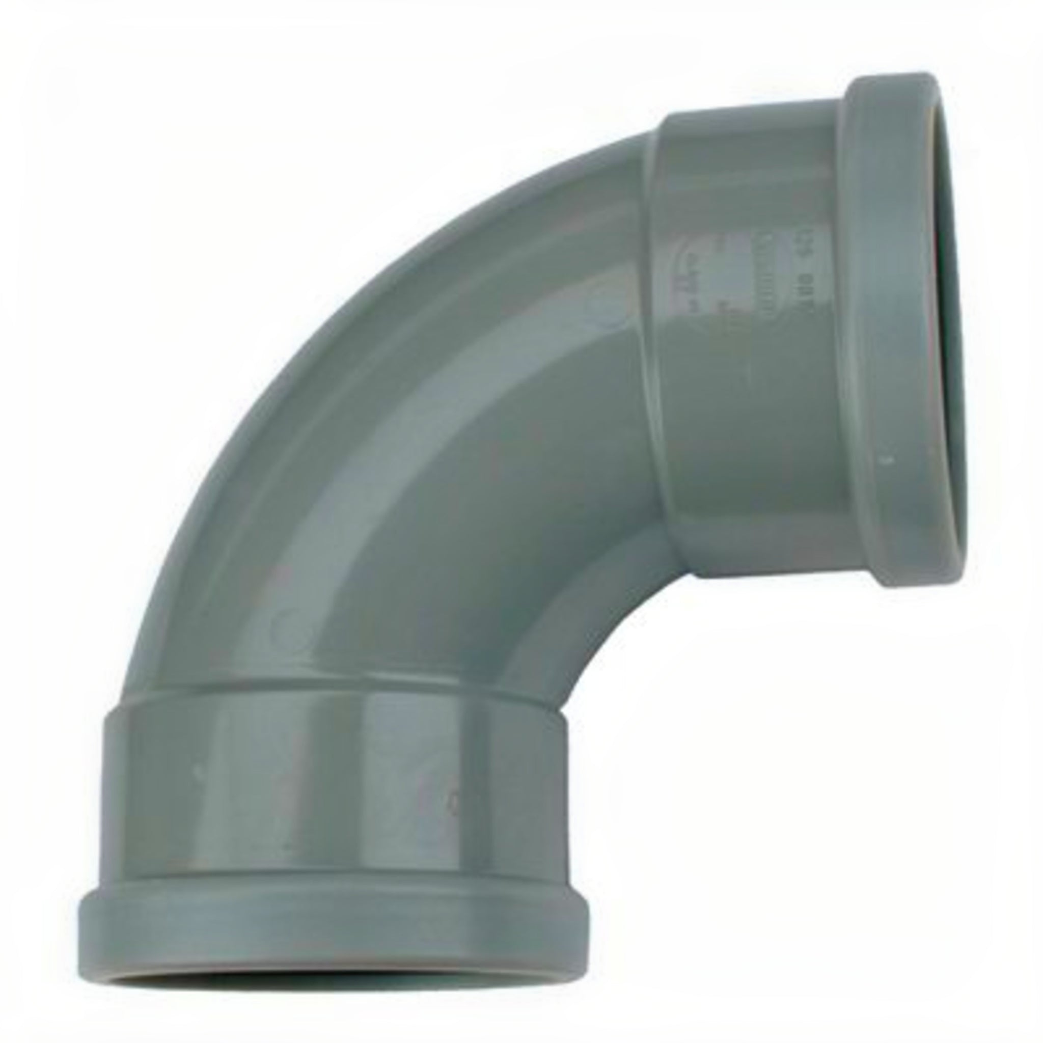 Wavin PVC bocht 88 graden manchet 2 x mof 125 mm - Drukloos hulpstuk voor riolering en afvoer