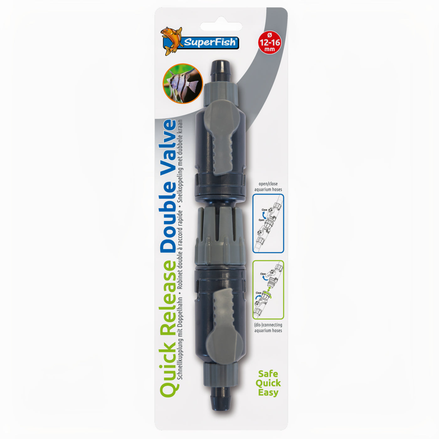 Superfish Dubbelkraan Snelkoppeling 12/16 - productfoto