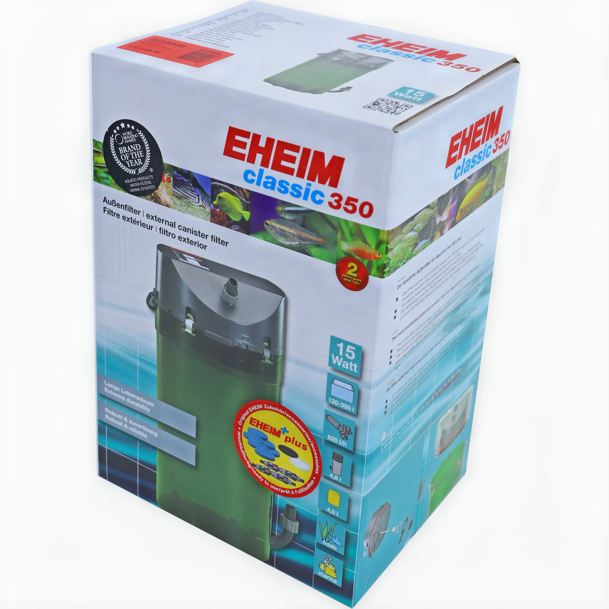 Eheim Filter Classic 350 Met Filtermassa - productfoto