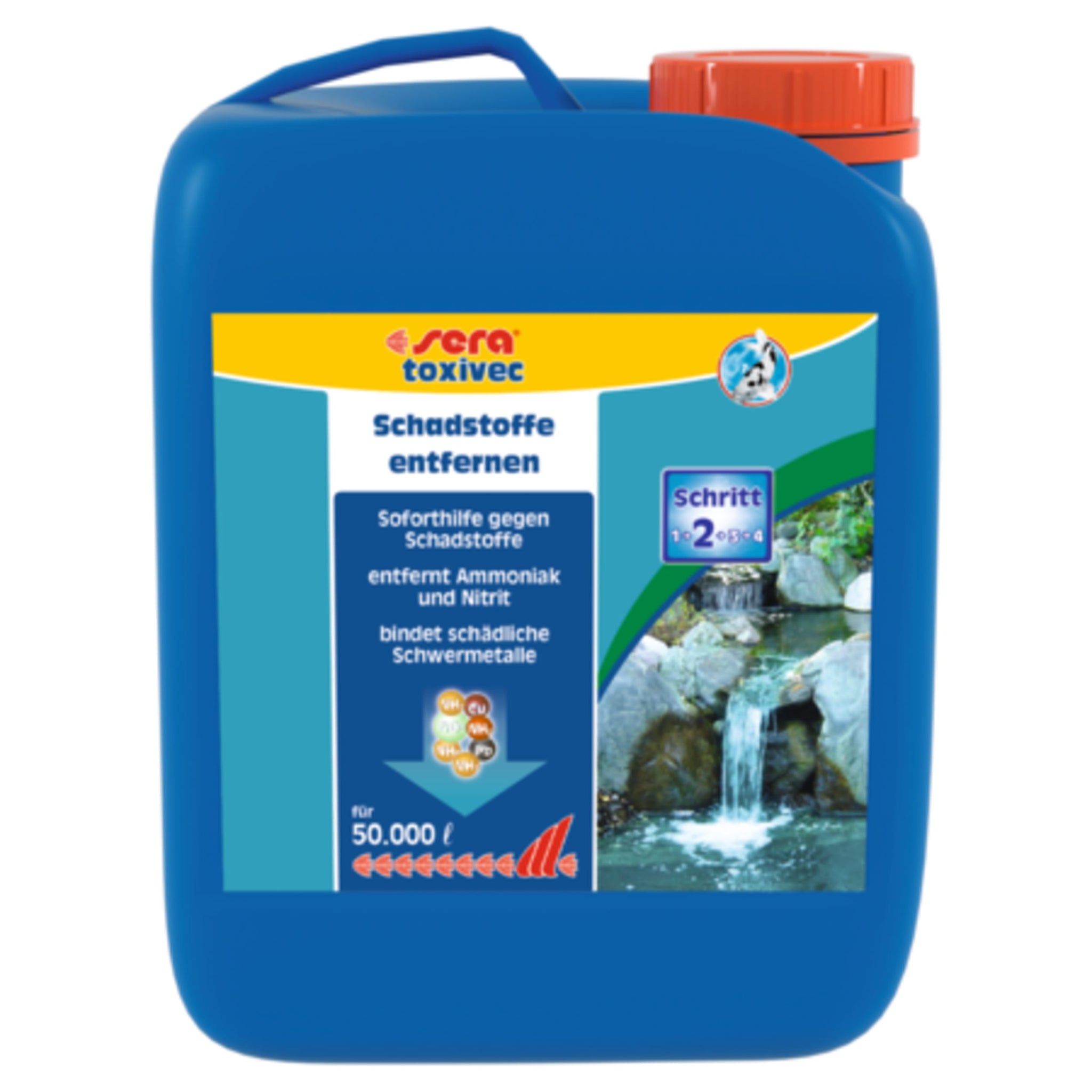 Sera Pond Toxin Remover 2500 ml - neutraliseert schadelijke stoffen in vijverwater productafbeelding