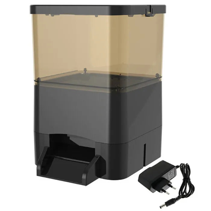 AquaForte Fish Feeder 8 liter voerautomaat met 6V adapter
