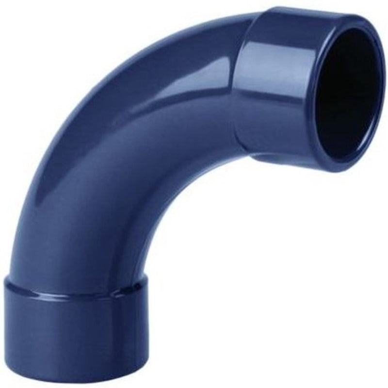 Aquaforte PVC bocht 90° Ø32mm PN16 - productfoto, PVC Hulpstuk bij Vijvercentrum