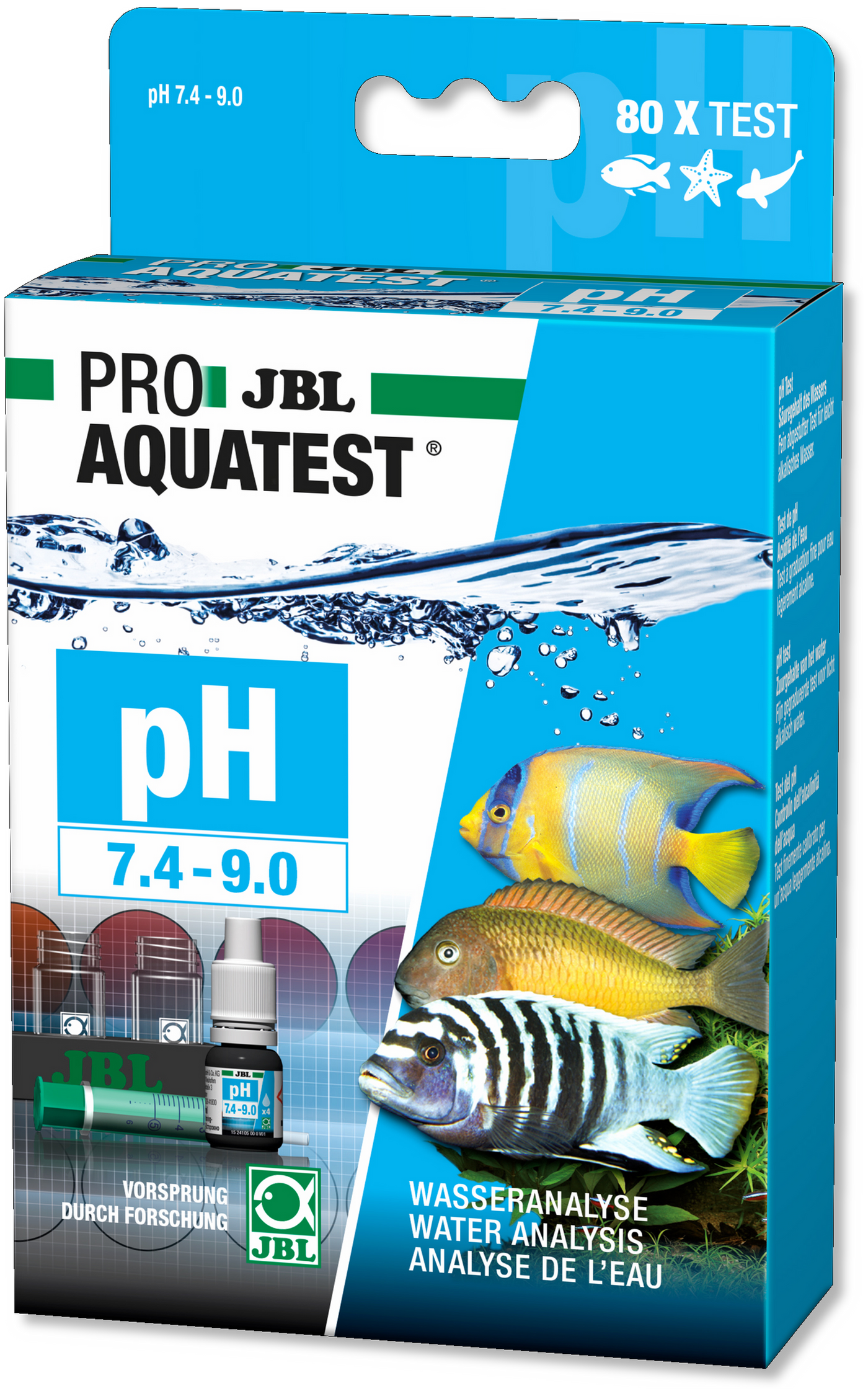 JBL PROAQUATEST pH 7.4-9.0 - watertest voor pH-waarde in vijver en aquarium productafbeelding