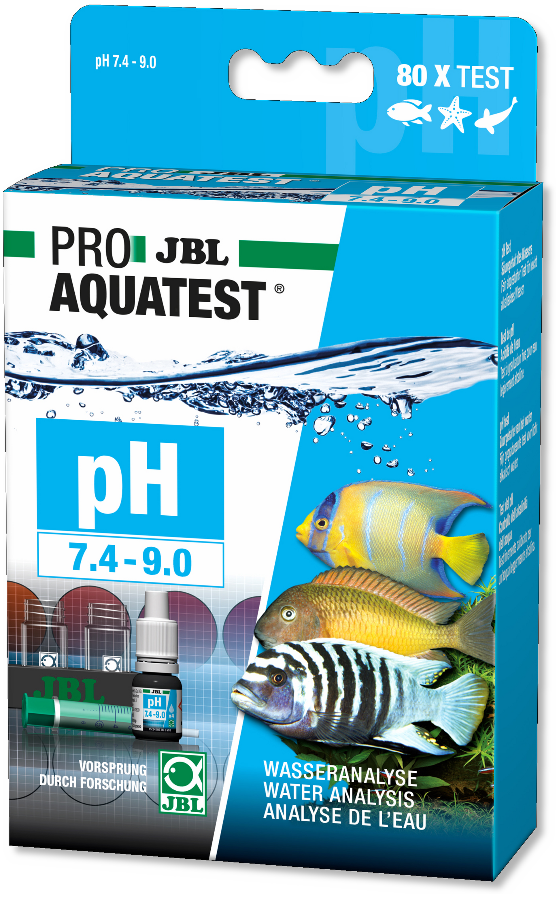 JBL PROAQUATEST pH 7.4-9.0 - watertest voor pH-waarde in vijver en aquarium productafbeelding