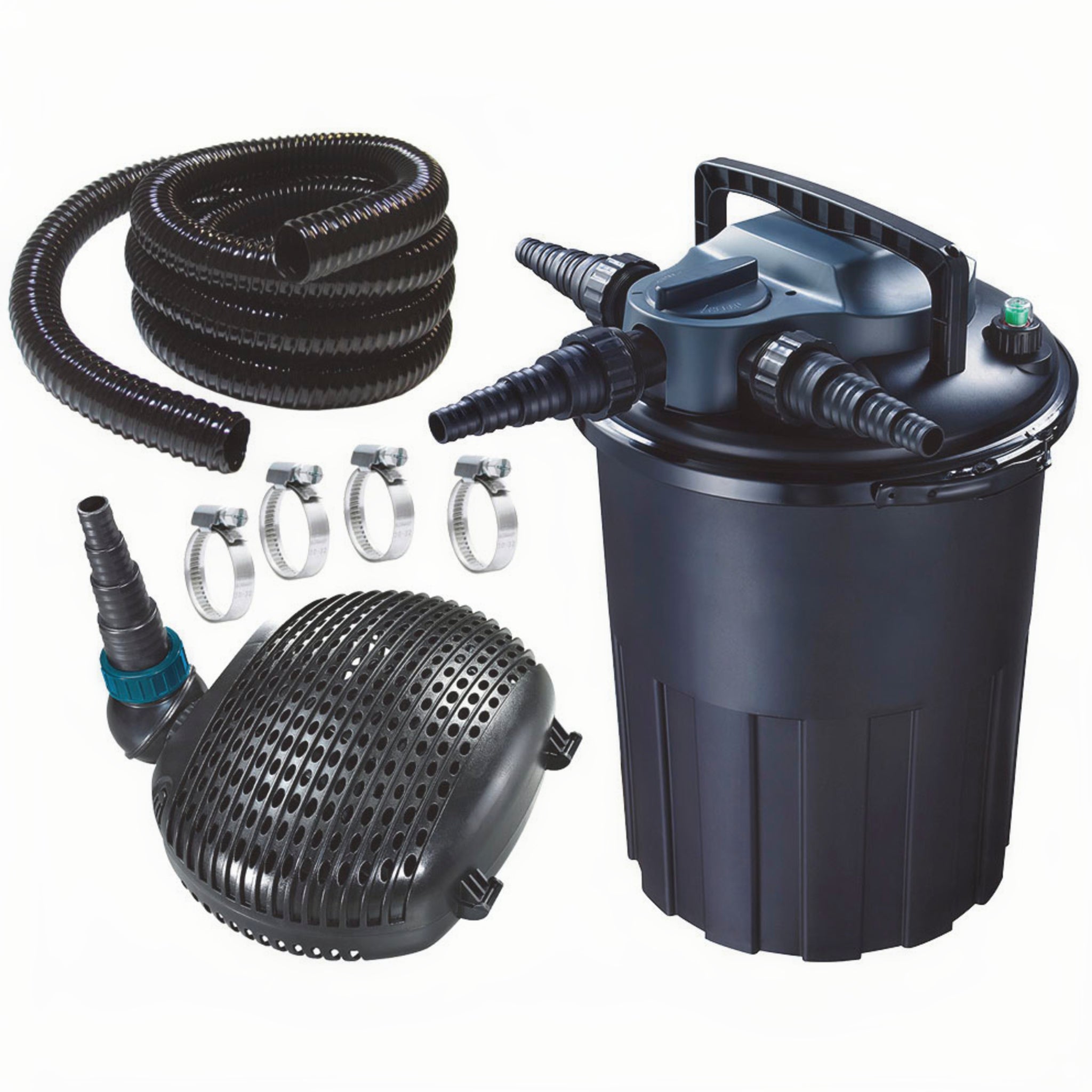 AquaForte Filterset CBF-12000 + EC-6500 pomp - drukfilter met 24W UV-C voor vijvers tot 12.000 liter