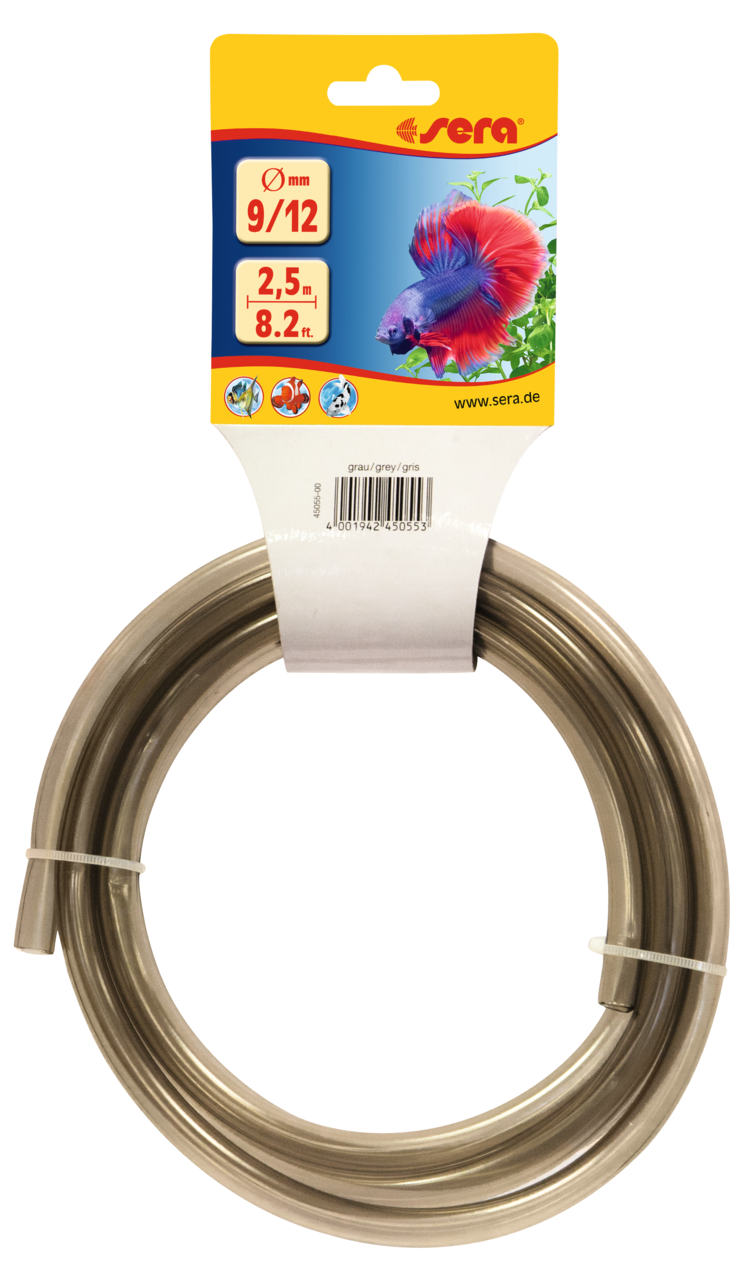 Sera aquariumslang 9/12 mm grijs 2,5 m - voor buitenfilters