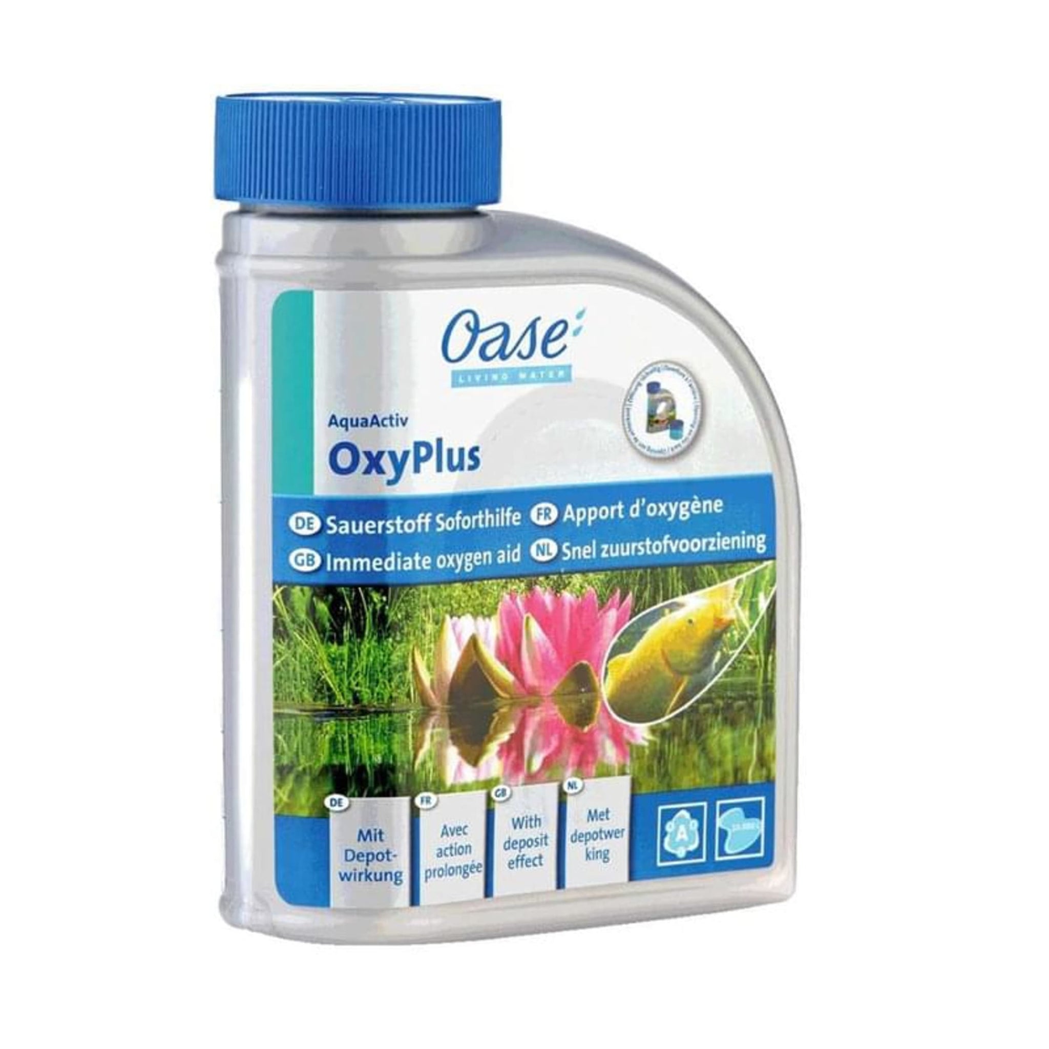 Oase AquaActiv OxyPlus 500 ml - Vloeibare zuurstoftoevoeging voor vijvers productafbeelding