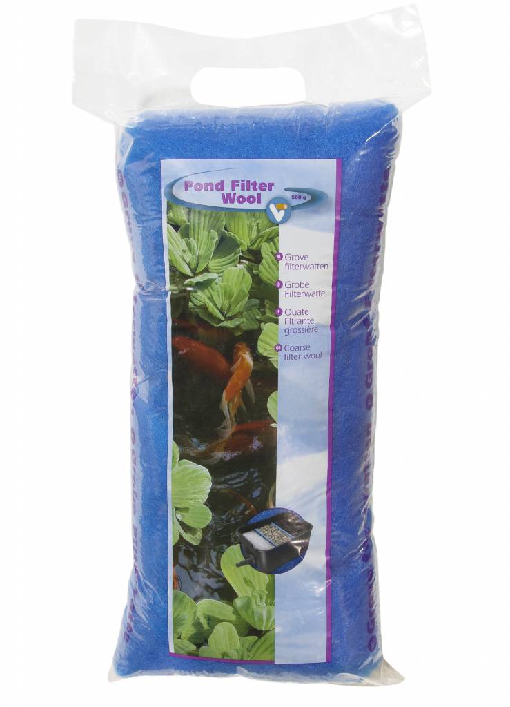 VT Filter Watten Blauw 500 gram - grove filterwatten voor vijverfilters, afbeelding 2 Filtermateriaal