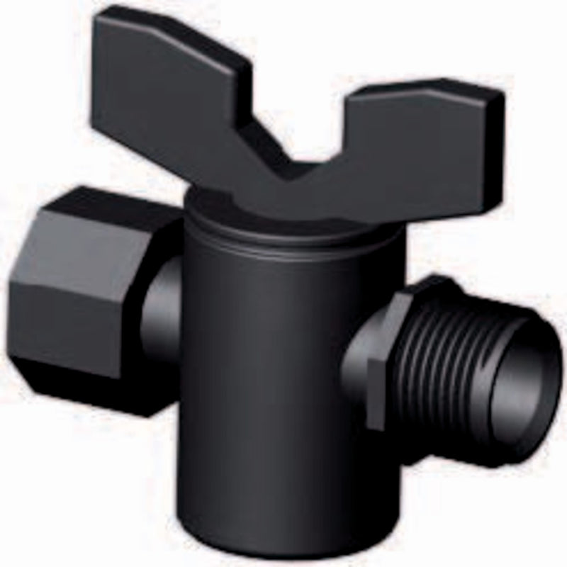 Europond Afsluitkraan ½" Binnendraad x ½" Buitendraad - productfoto, PVC Hulpstuk bij Vijvercentrum