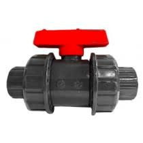 Aquaking Kogelkraan PVC 50 mm Dubbele Wartel - Demonteerbare afsluiter voor vijverleidingen, afbeelding 2 Kogelkraan