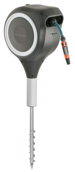 Gardena RollUp S 15 m slangenbox wit - automatische slangoproller wandmontage