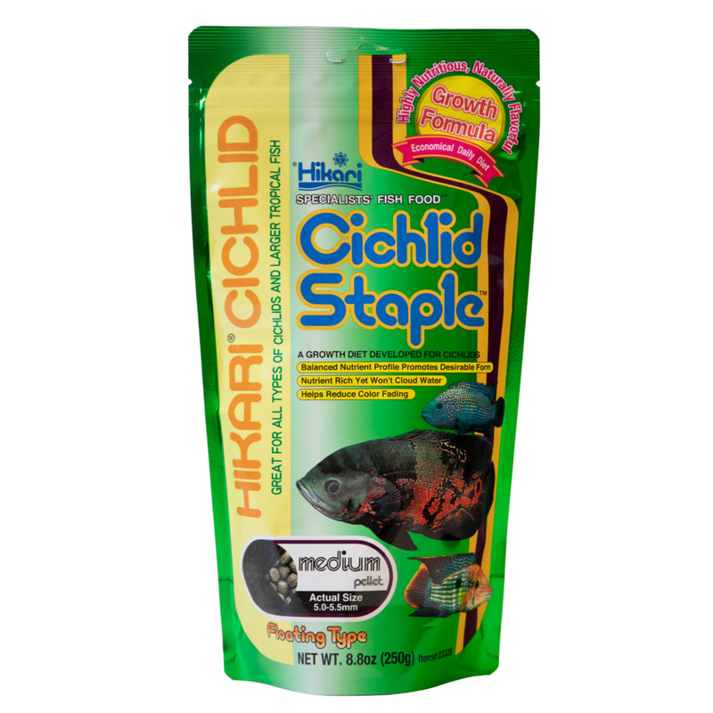 Hikari Cichlid Staple Medium 250 Gram - productfoto, Zoetwateraquariums,Aquarium,Zoetwater Voeding bij Vijvercentrum