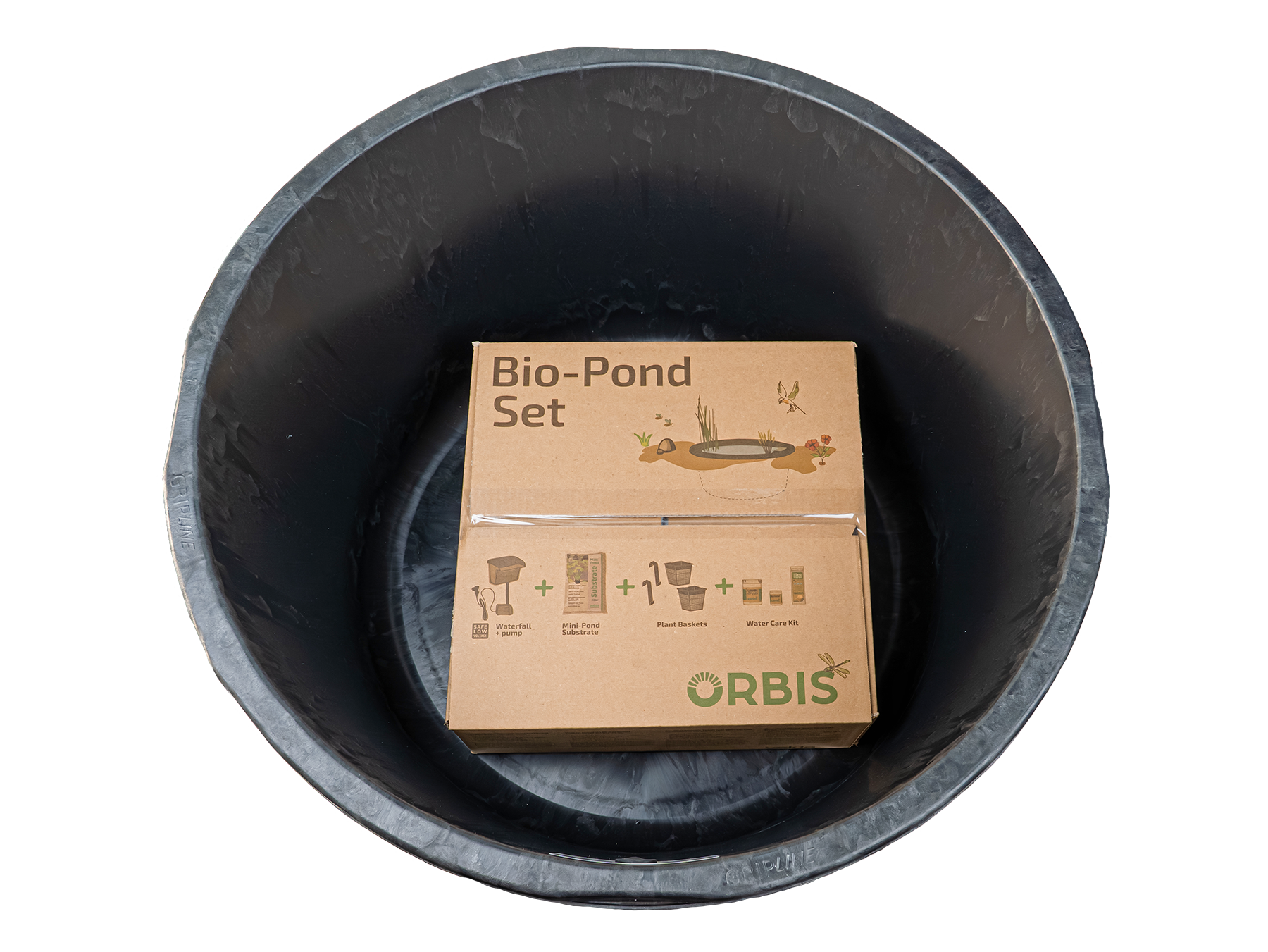Velda Velda Orbis Bio-Pond rond 66 cm Set - Complete minivijver met pomp en waterval