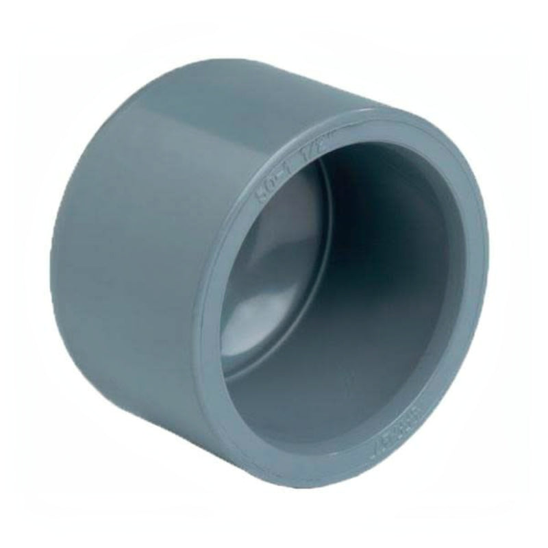 Effast Eindkap lijm 140mm - productfoto, PVC Hulpstuk bij Vijvercentrum