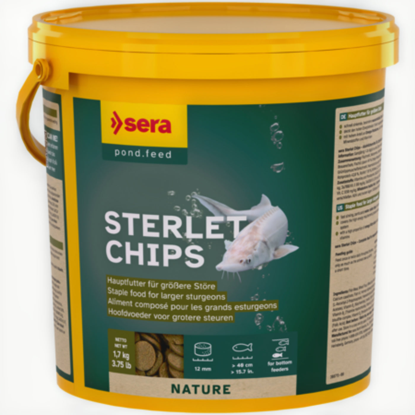Sera Sterlet Chips 3.8 L - 1.7 kg - productfoto
