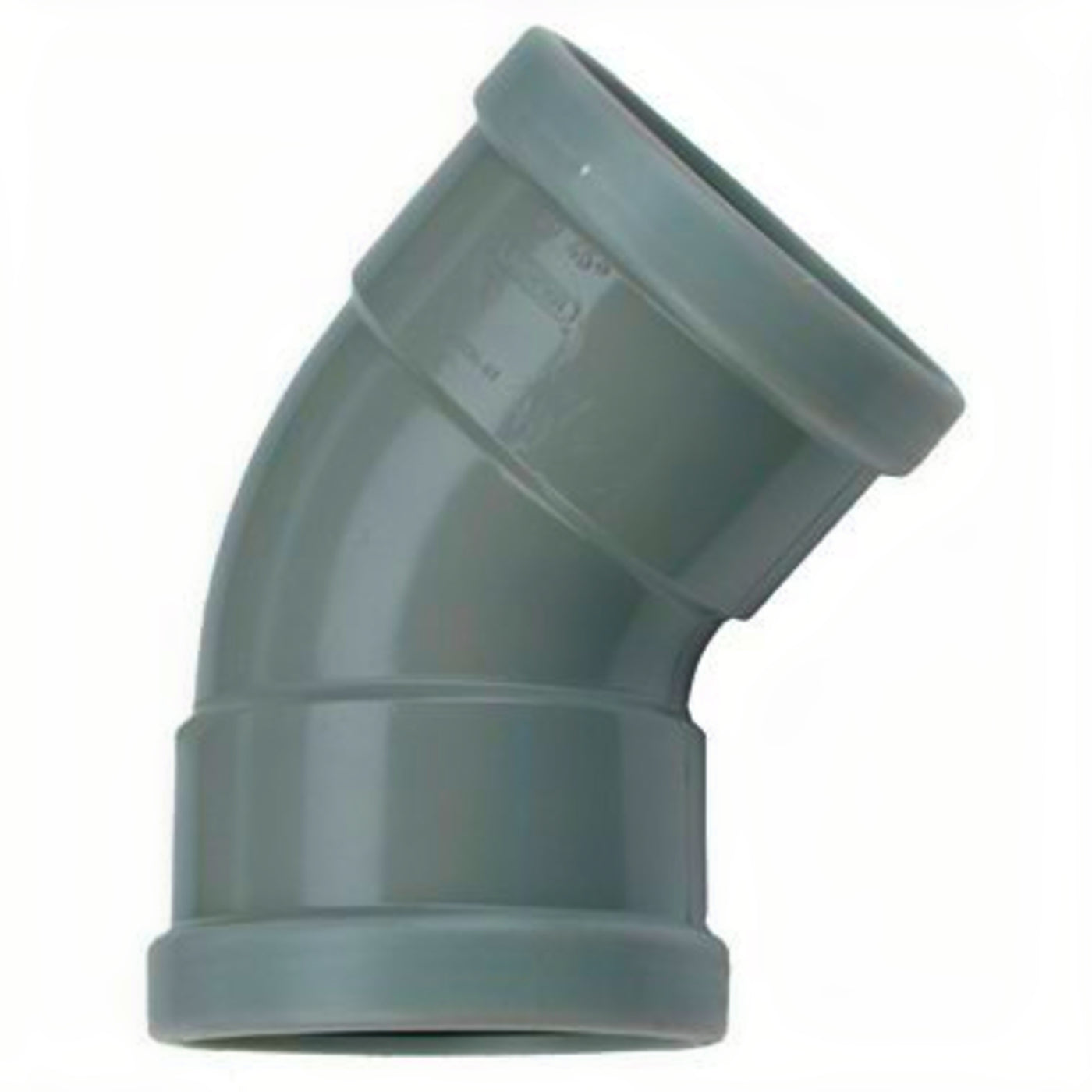 Wavin Wafix PVC bocht 45 graden 160 mm SN4 manchet 2 x mof