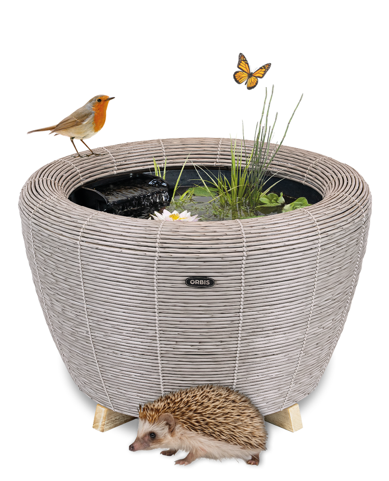 Velda Velda Orbis Mini-Pond Taupe - Terrasvijver 65 liter met waterval en pomp, afbeelding 3 Minivijver