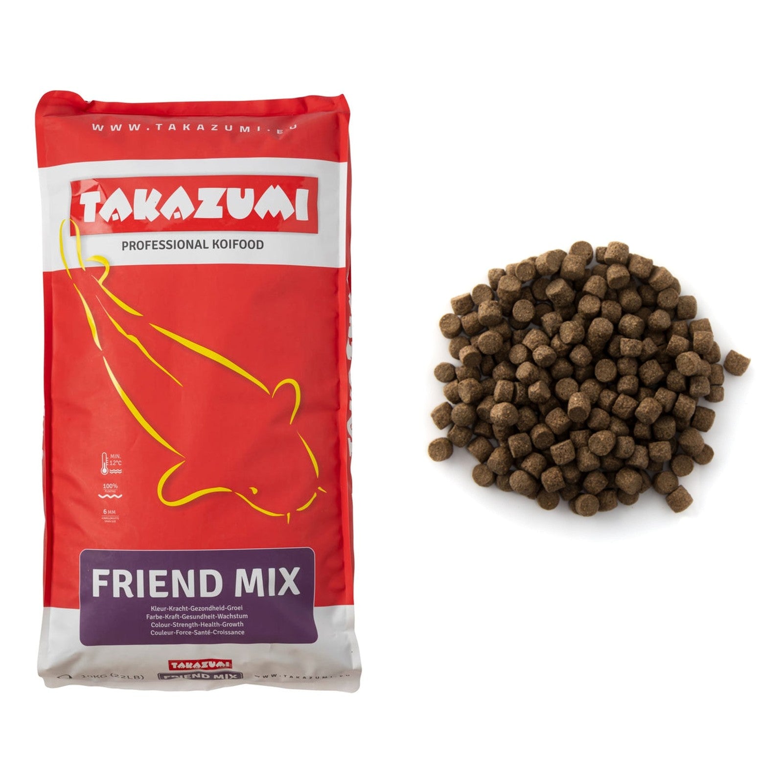 Najaarsvoerset - Takazumi Friend Mix 10 kg + Coppens Top Koi Boost 3 mm 15 kg