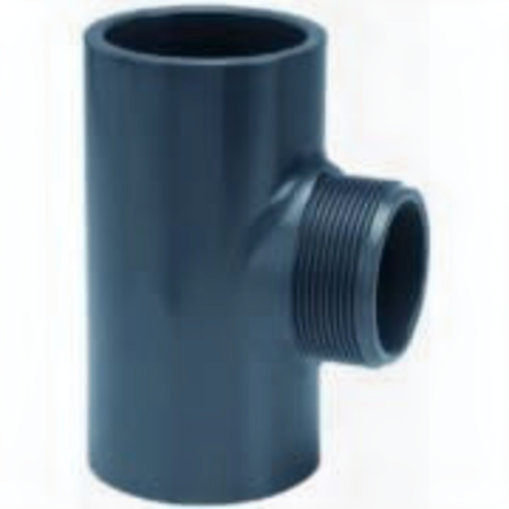 Effast PVC T-stuk 40 mm x 1 1/4 inch buitendraad - Drukfitting met Lijm en Schroefdraad