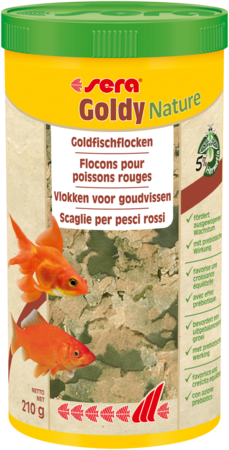 sera Goldy Nature 1000 ml - goudvisvoer vlokken, afbeelding 2 Visvoer