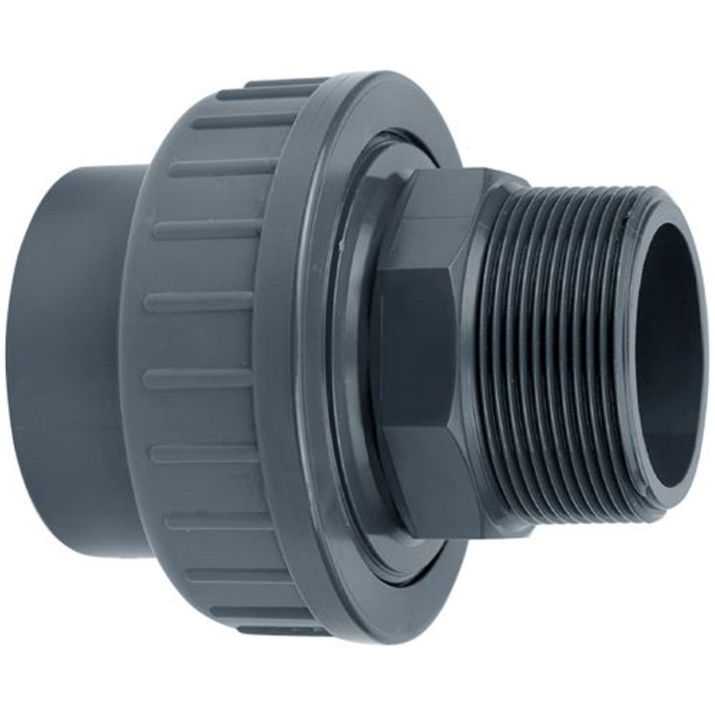 Aquaforte PVC Koppeling 90 mm lijm x 3" buitendraad - Druk-PVC overgang naar schroefdraad
