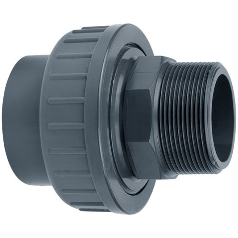 Aquaforte PVC Koppeling 90 mm lijm x 3" buitendraad - Druk-PVC overgang naar schroefdraad, Leidingwerk bij Vijvercentrum
