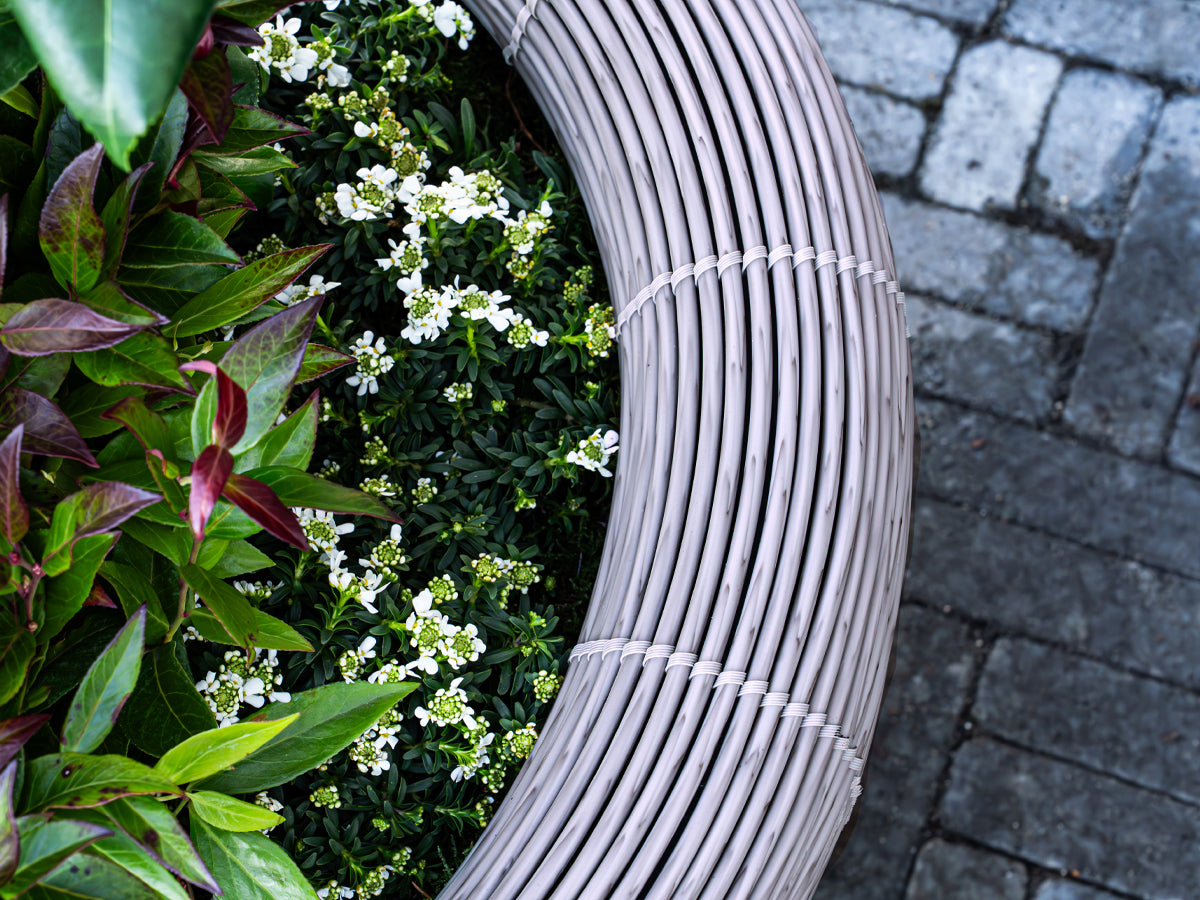 Velda Velda Orbis Planter Taupe - Wicker plantenbak 70 liter voor binnen en buiten