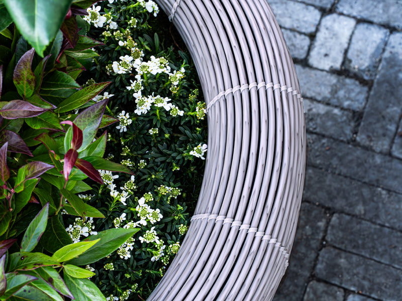 Velda Velda Orbis Planter Taupe - Wicker plantenbak 70 liter voor binnen en buiten, afbeelding 3 Plantenbak