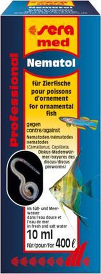 Sera med Professional Nematol 10 ml - Tegen rondwormen en nematoden bij vissen, miniatuur 2