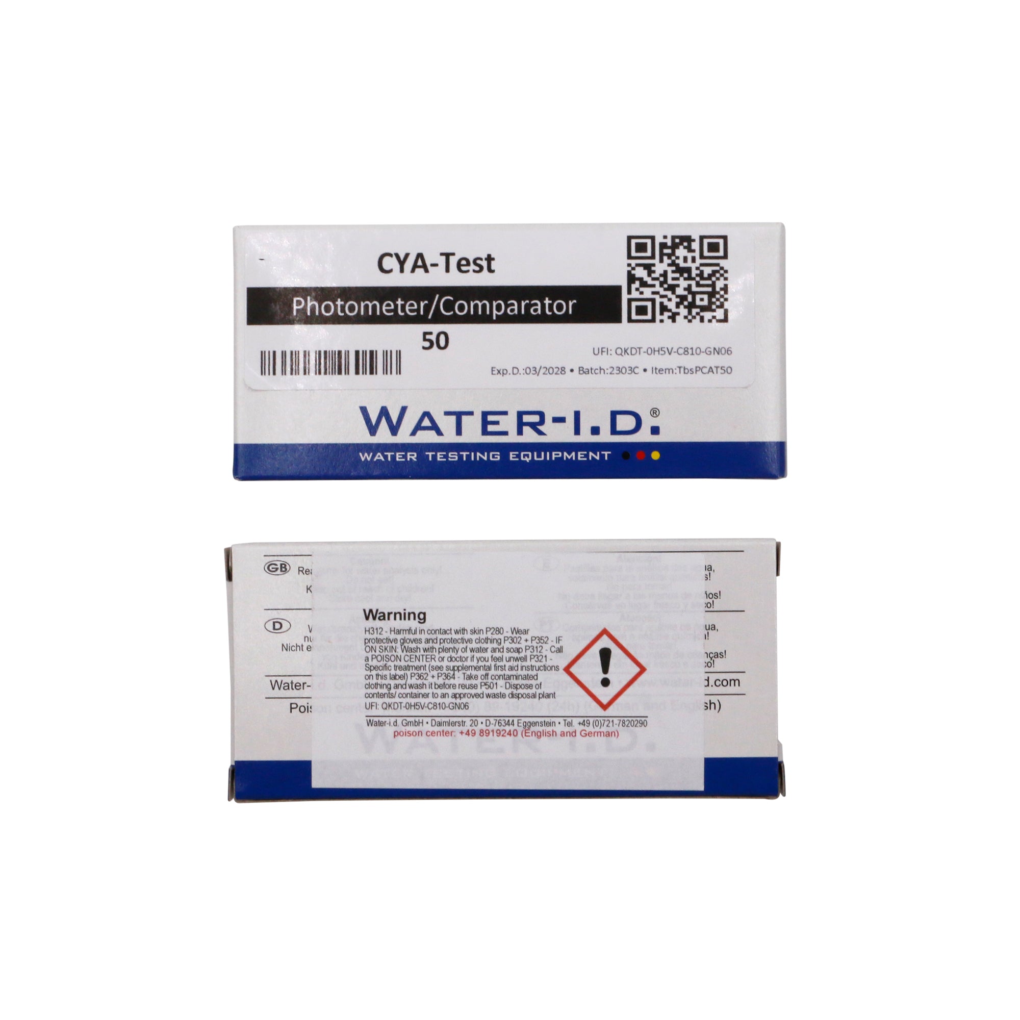 Pool Lab 50 tabletten CYA-Test (cyanuurzuur) t.b.v. Poollab 2.0 - productfoto