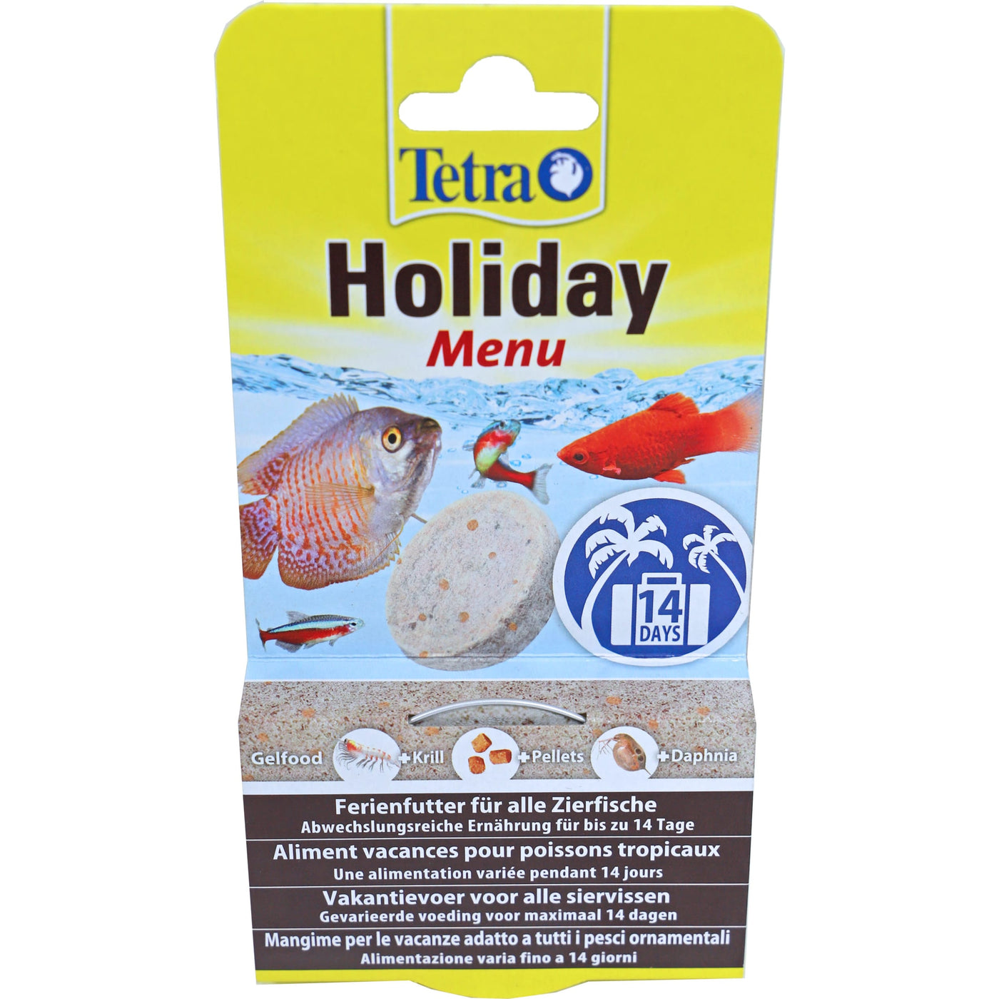 Tetra Holiday Menu 30 gram - vakantieblok voor tropische vissen tot 14 dagen
