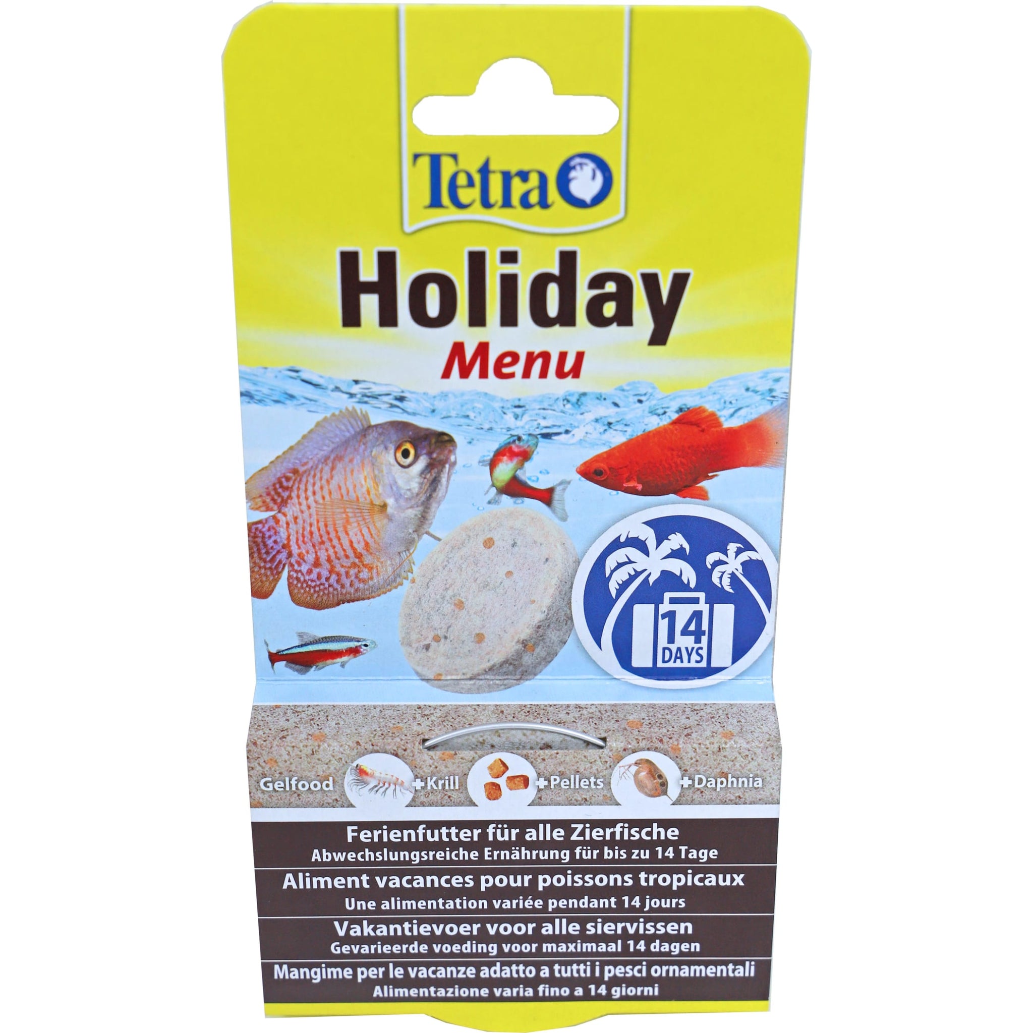 Tetra Holiday Menu 30 gram - vakantieblok voor tropische vissen tot 14 dagen