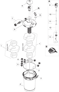 Oase vervangmousse-set BioPress 6000/10000 - filterschuim voor drukfilter productafbeelding, miniatuur 2