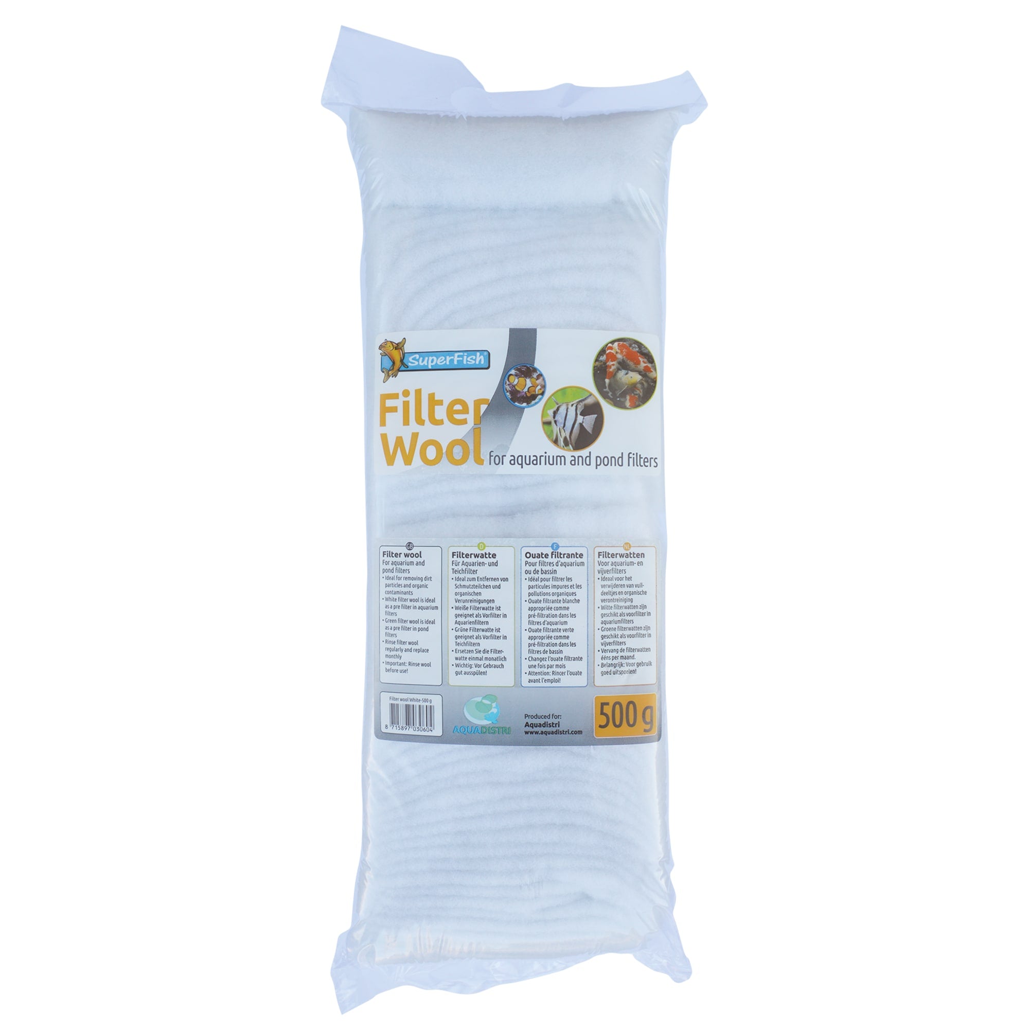 Superfish Witte Filterwatten 500 gram