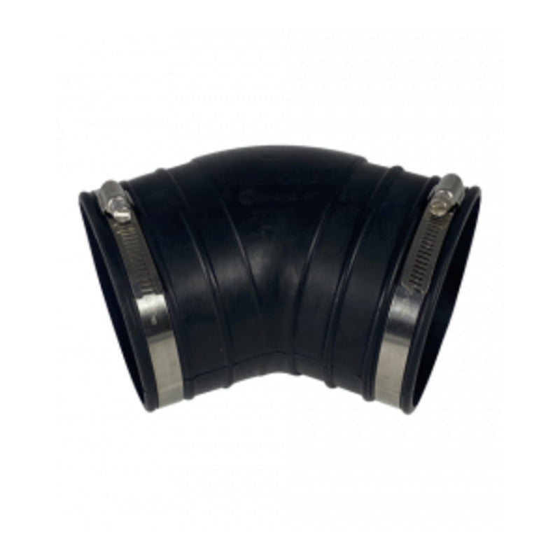 Air Aqua Flexibele rubber bocht (45°) 110mm - productfoto — PVC Hulpstuk bij Vijvercentrum