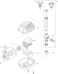 Oase Impeller Aquarius Fountain Set Eco 9500 - vervangrotor voor fonteinpomp, miniatuur 2