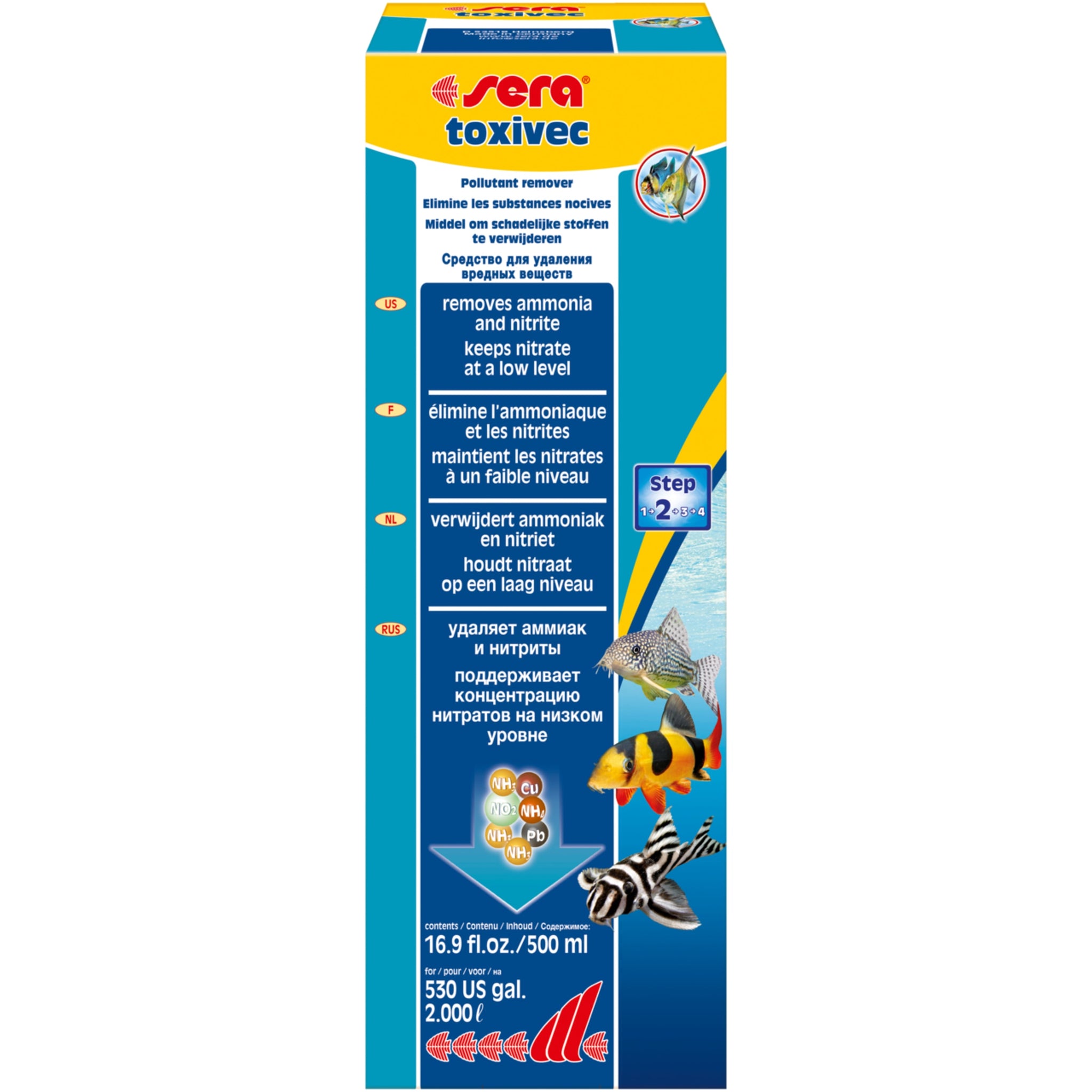 Sera toxivec 500 ml - aquarium waterbehandeling