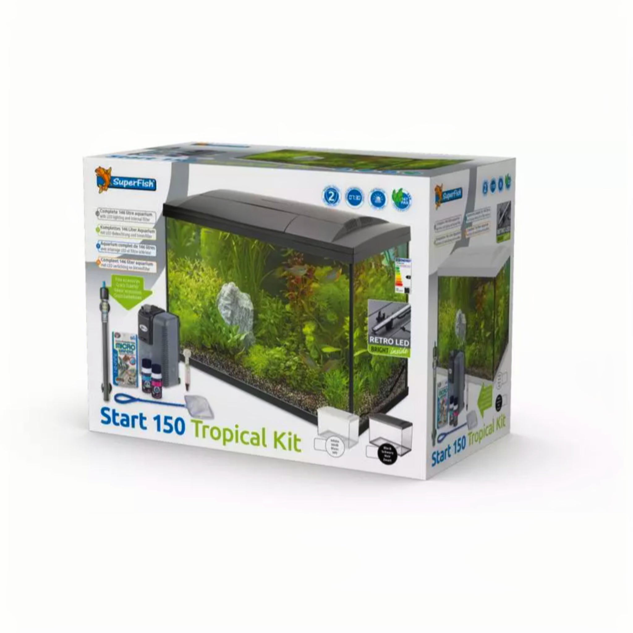 Superfish Start 150 Tropical Kit Zwart - productfoto