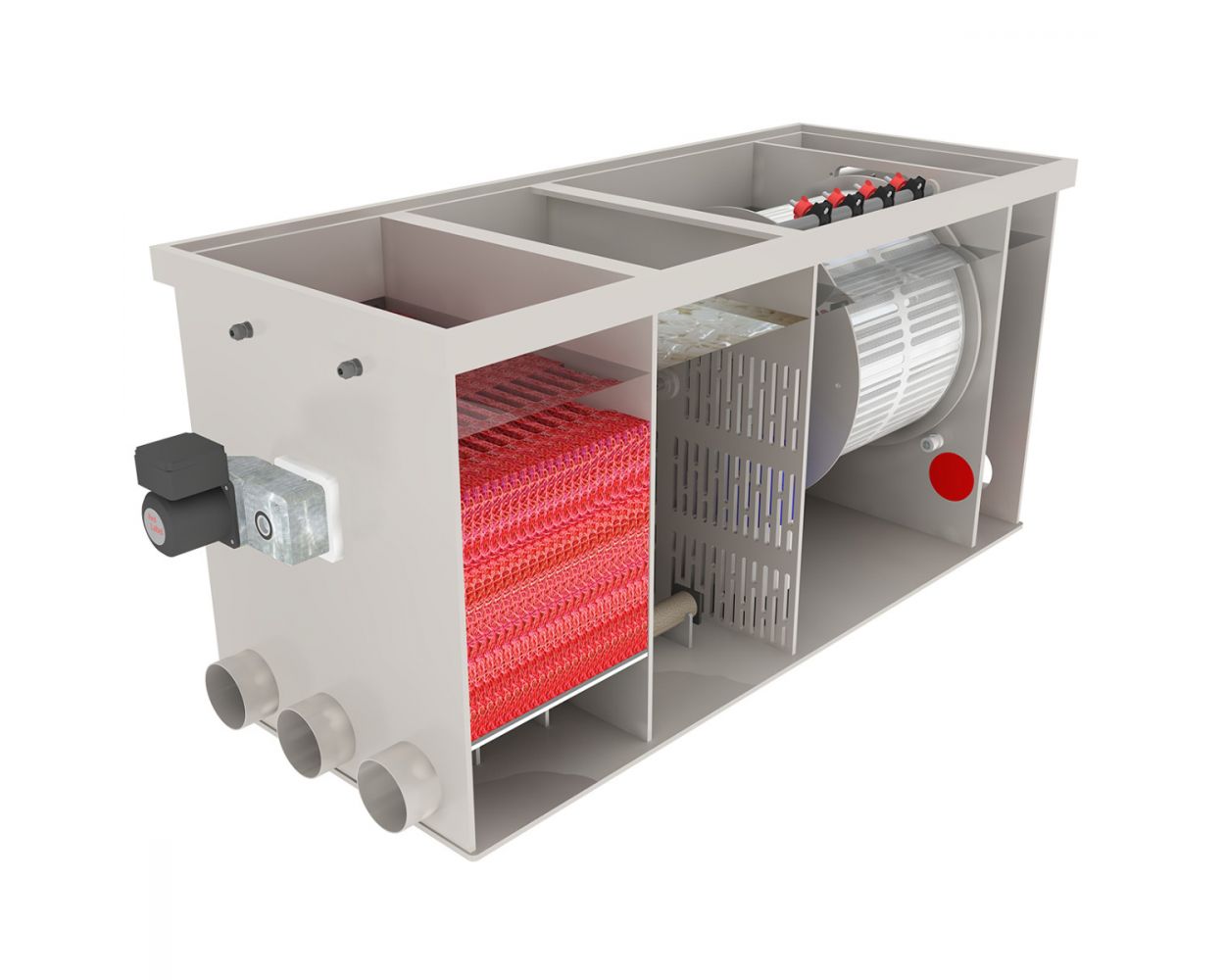 Red Label INLINE Combi 30/35 LOW trommelfilter gravity - niet gevuld