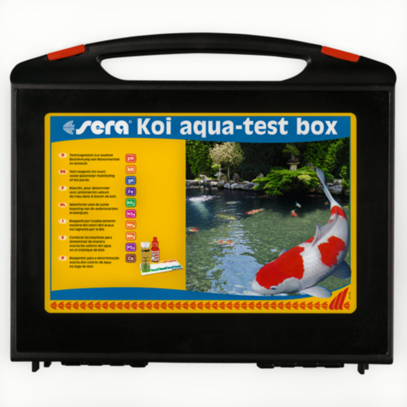 Sera Koi Aqua-Test Box - complete watertestset voor koivijvers productafbeelding