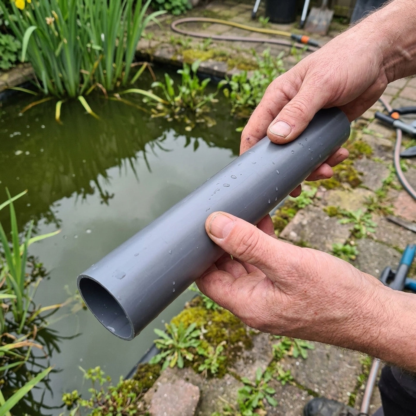 Europond Hogedruk PVC Buis 63 mm 90-95 cm - drukbuis PN16 voor vijverleidingen