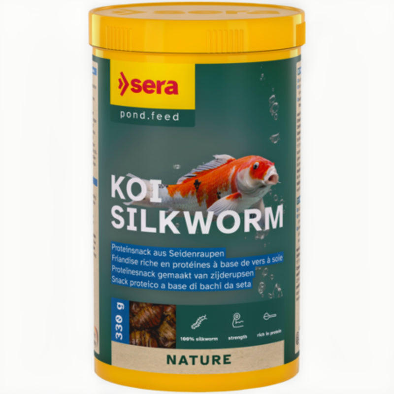 Sera Koi Silkworm 1.000 ml - 330 gr - productfoto, Koivoer bij Vijvercentrum