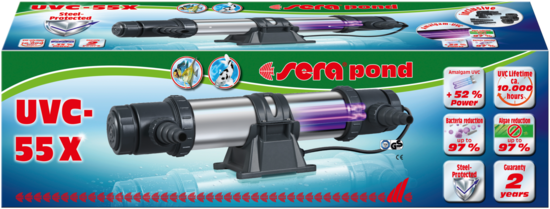 Sera pond UVC-55X - UVC-waterklaarder 55 Watt voor vijvers tot 25000 liter