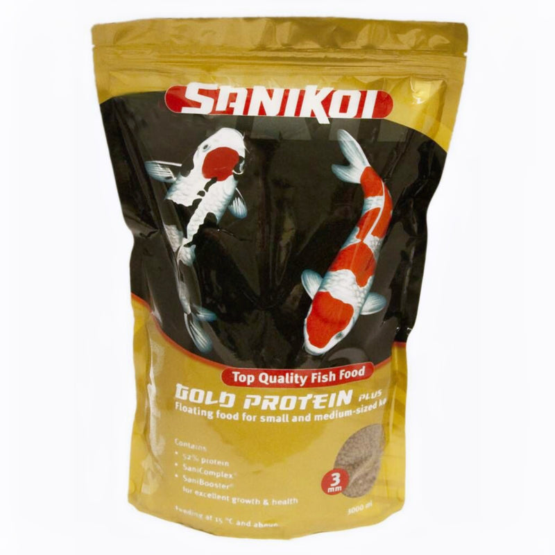 Sanikoi Gold Protein Plus 3mm (3 Liter) - productfoto, Koivoer Groei bij Vijvercentrum