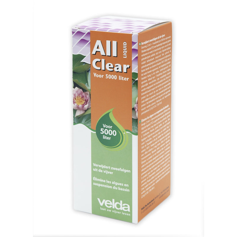 Velda All Clear Liquid 250 ml - productfoto, Waterverbeteraar bij Vijvercentrum