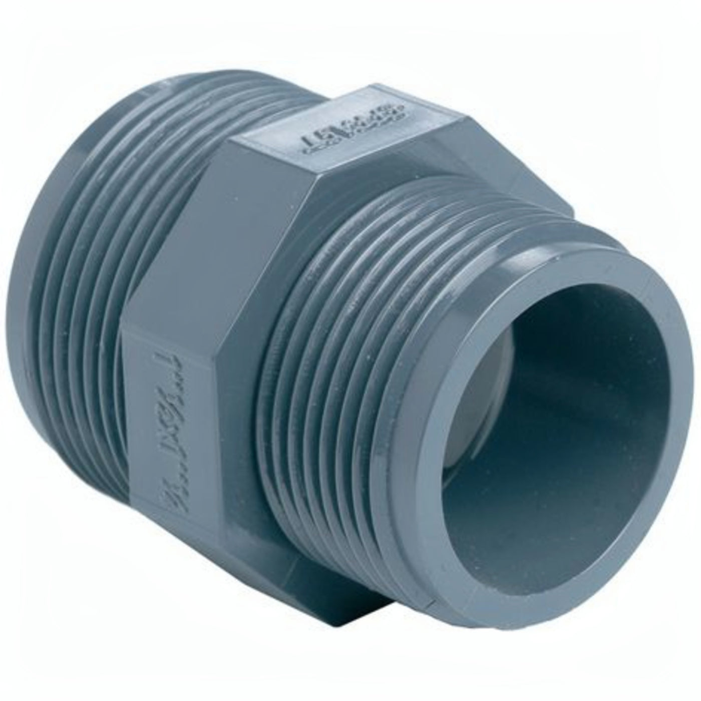 PVC verloopnippel buitendraad 1/2 inch x 3/8 inch