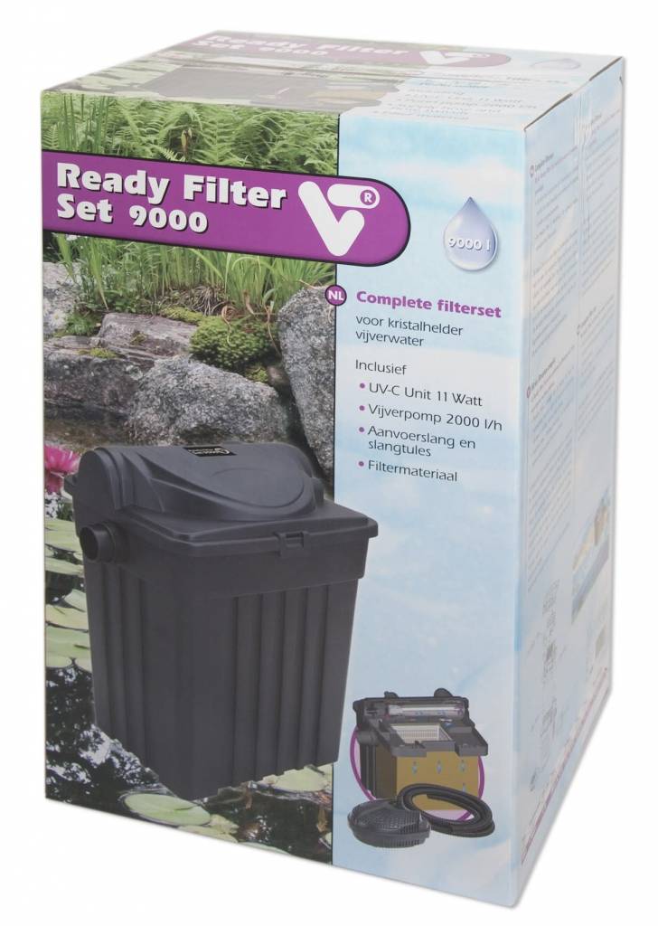 VT Ready Filter Set 9000 - compleet filterset met UV-C en pomp voor vijvers tot 9.000 liter, afbeelding 2 Vijverfilter