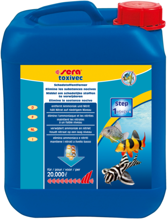 Sera Toxivec 5000 ml - waterconditioner tegen ammoniak, nitriet en chloor
