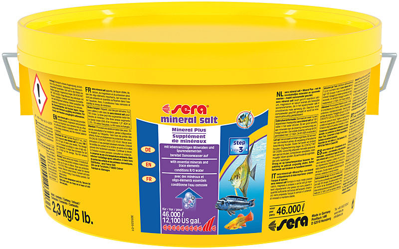 Sera Mineral Salt 2,3 kg - Mineraalzout voor vijver en aquarium GH verhoging